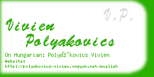 vivien polyakovics business card